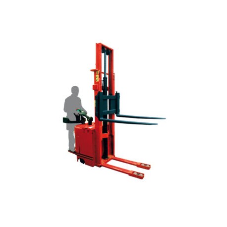 MONTACARGAS ELECTRICO ESCALON 2 t HOMBRE ABORDO