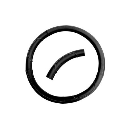 CUBREVOLANTE DE PIEL COLOR NEGRO