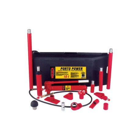 PORTO POWER 10 t ESTUCHE PLASTICO (+13 ACCESORIOS)