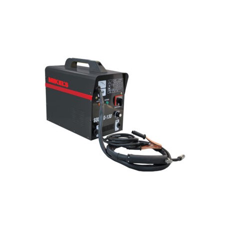 SOLDADORA DE MICRO ALAMBRE 130 AMP CON 4 ACCESORIOS
