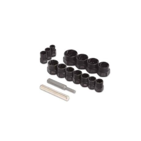 Kit de dados extractores en espiral (16 pzas)