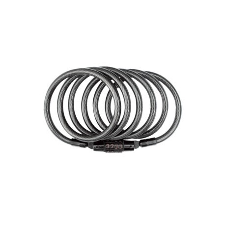 CABLE CANDADO ESPIRAL C/COMB DE METAL 1 m