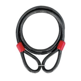 CABLE SEGURIDAD DOBLE LAZO 1.6 cm x  1.5 m