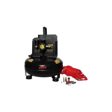 COMPRESOR DE AIRE 1/2HP LIBRE DE ACEITE 3 GALONES TIPO HAMBUEGUESA