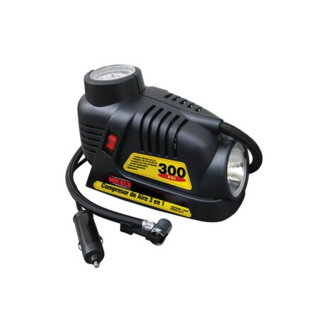 COMPRESOR DE AIRE 3 EN 1 300 psi 12 volts